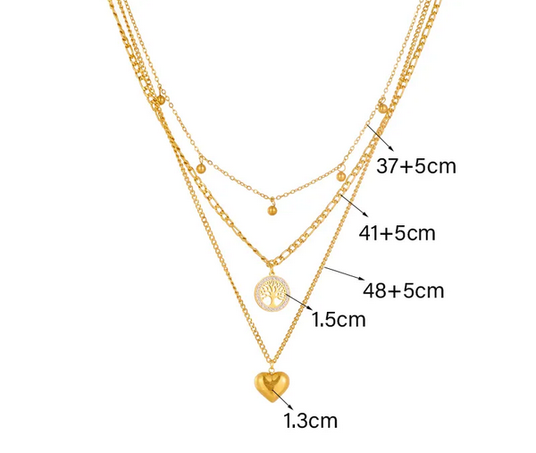 Komplet biżuterii drzewko szczęścia premium