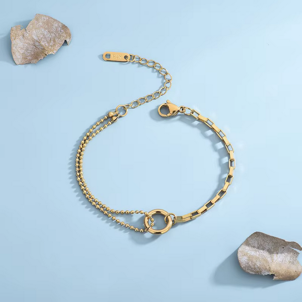 Bransoletka ze stali nierdzewnej koło kółeczko