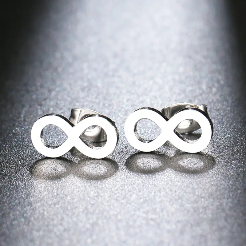 Kolczyki nieskończoność - stal chirurgiczna - LUKSURA