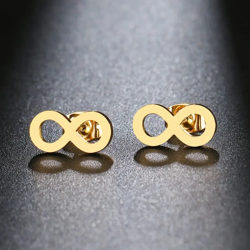 Kolczyki nieskończoność - stal chirurgiczna - LUKSURA