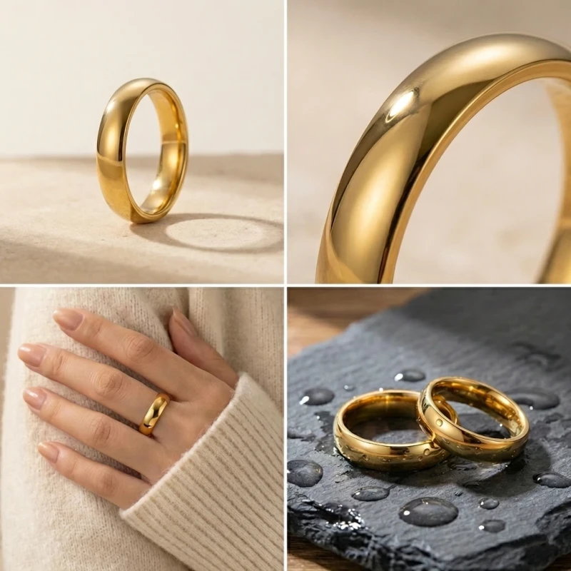 Obrączka klasyczna stal chirurgiczna 4mm.webp