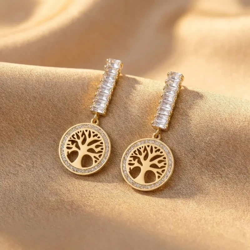 Kolczyki Drzewko Szczęścia ze stali chirurgicznej 316 L.webp