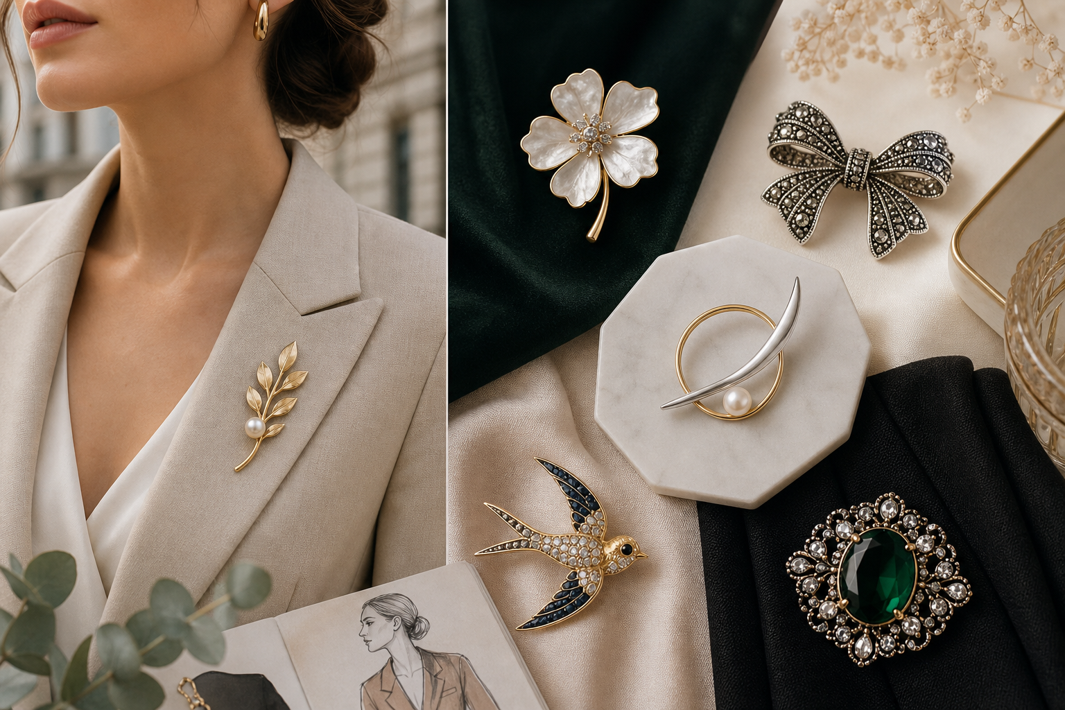 Modne broszki – trendy, które dodają elegancji