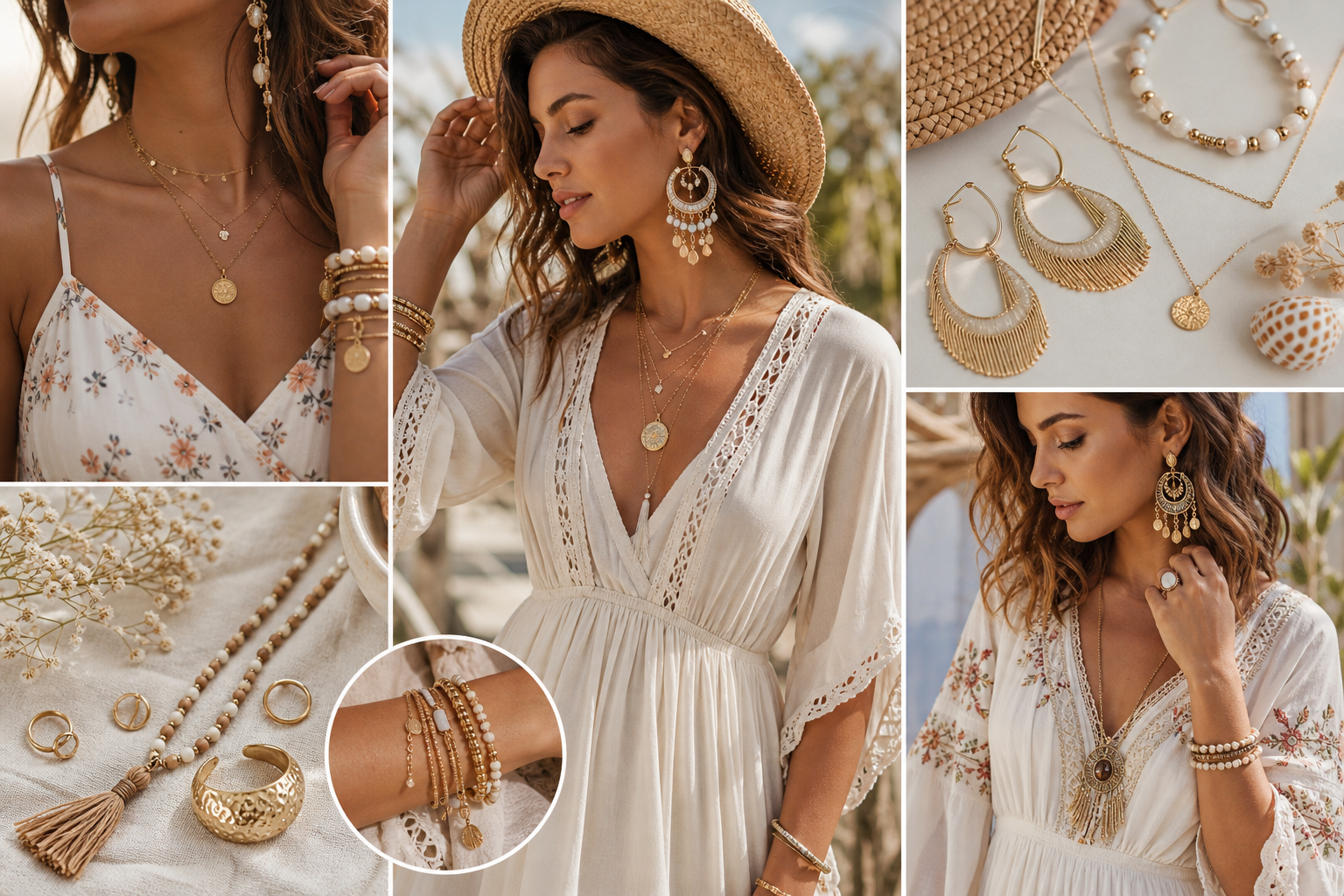 Biżuteria do letniej sukienki i sukienki boho – lekkie, efektowne zestawienia