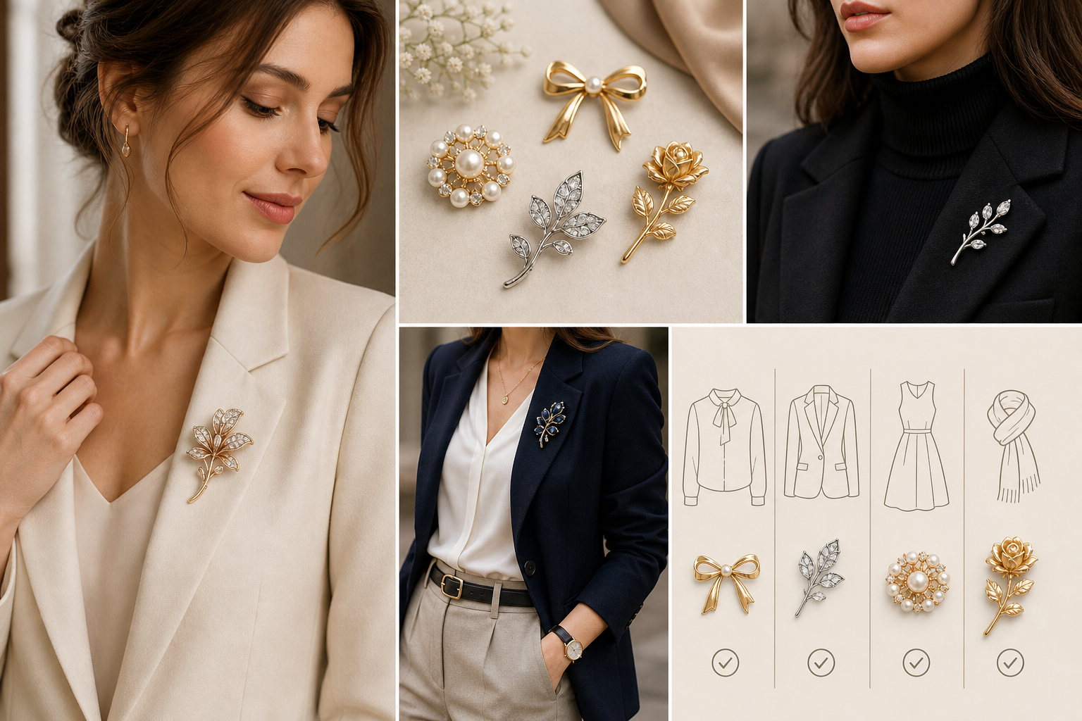 Eleganckie broszki damskie – jak wybrać model do stylizacji?